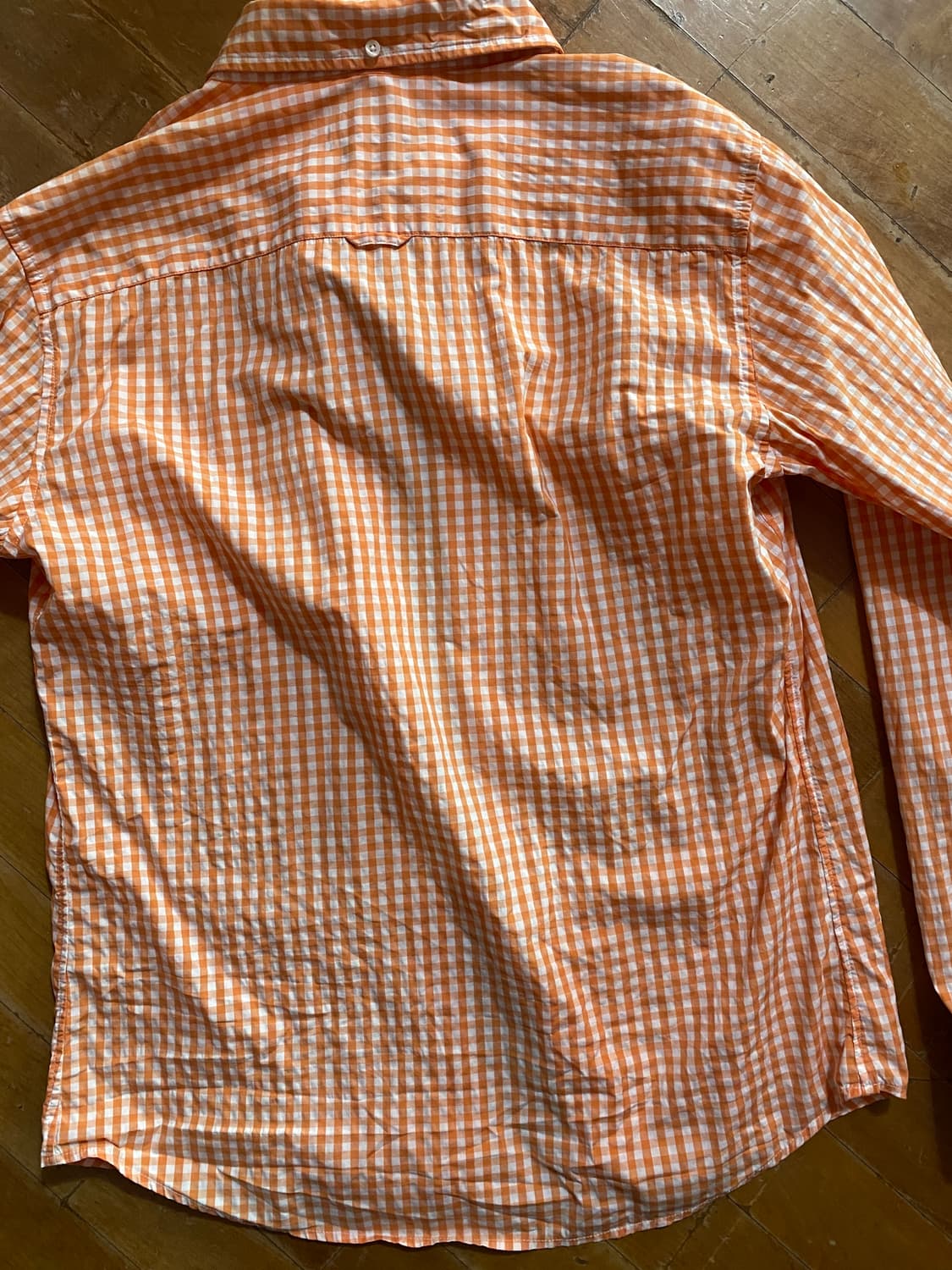 헤지스 깅엄체크 셔츠 105 슬림핏 상품이미지5