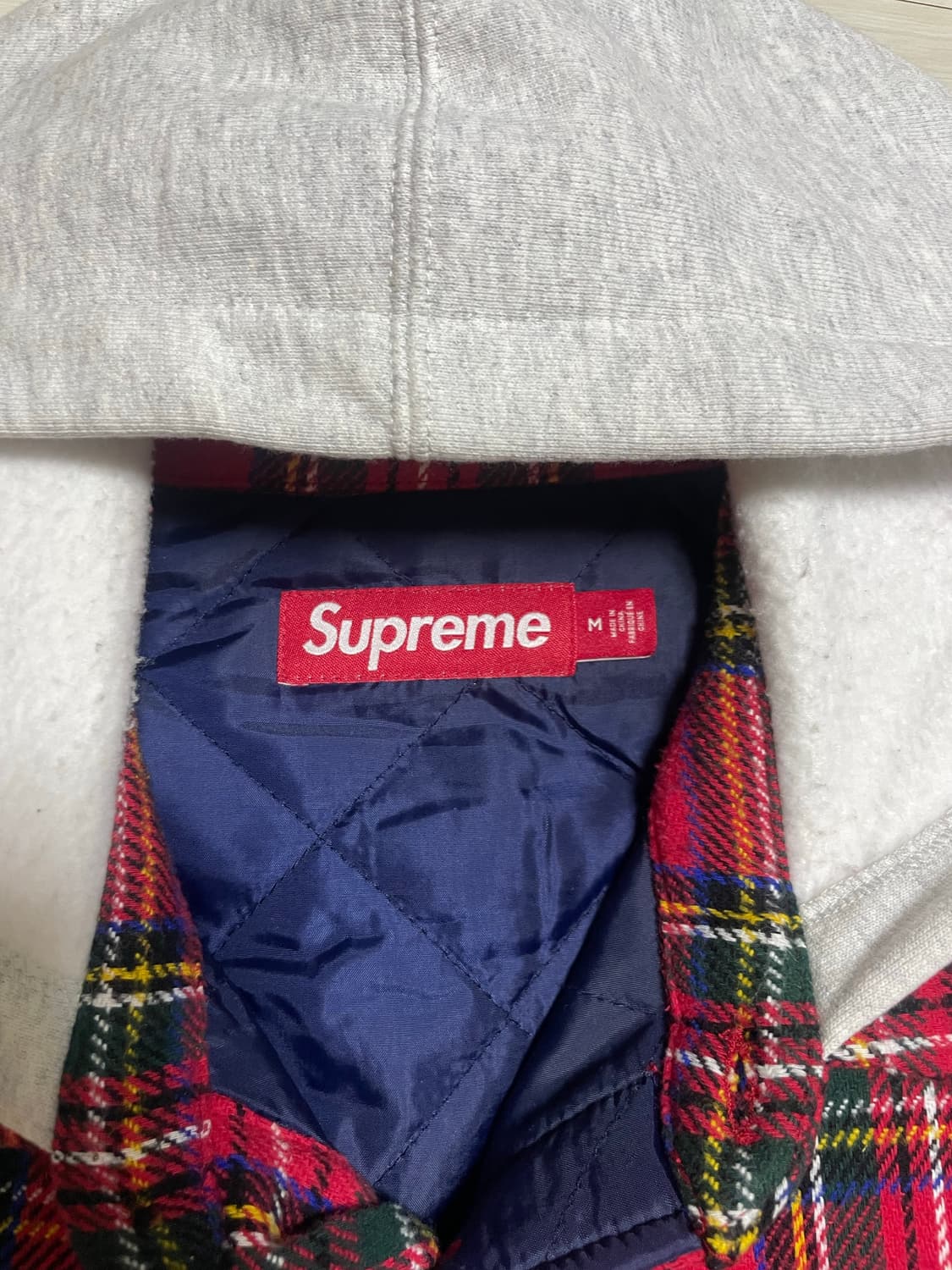 슈프림 플란넬 후드 셔츠 (M사이즈) 상품이미지2