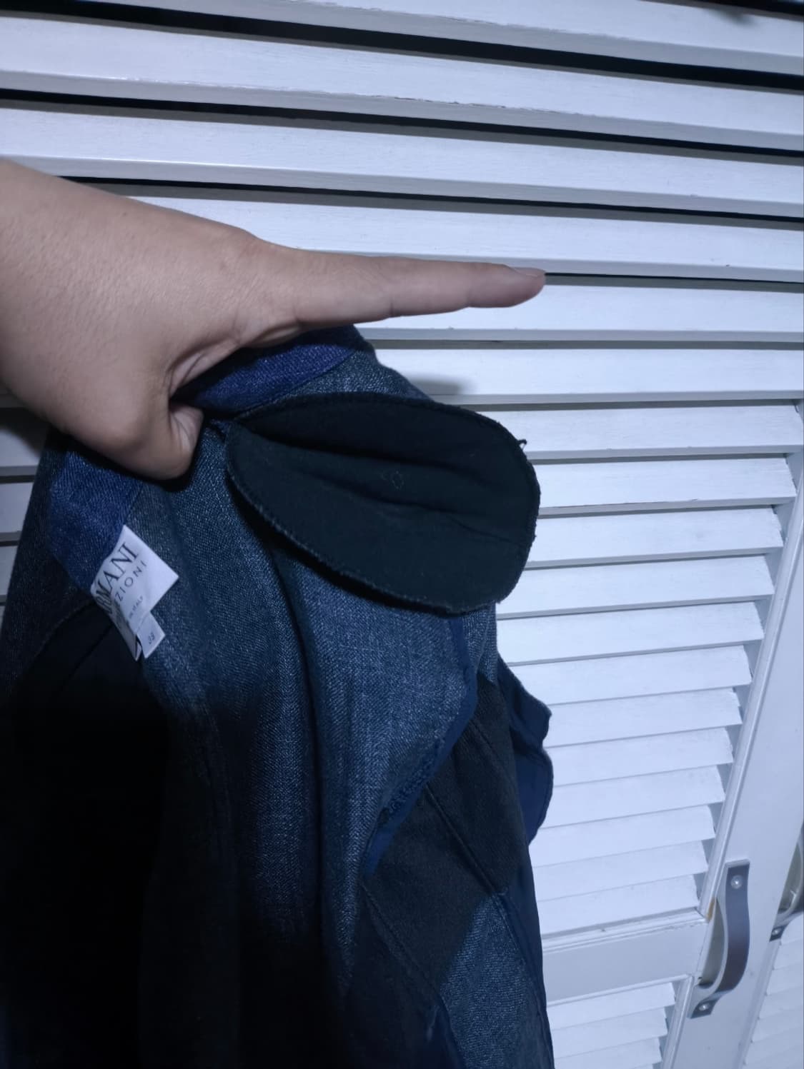 38 알마니 데님 노카라 자켓 상품이미지9