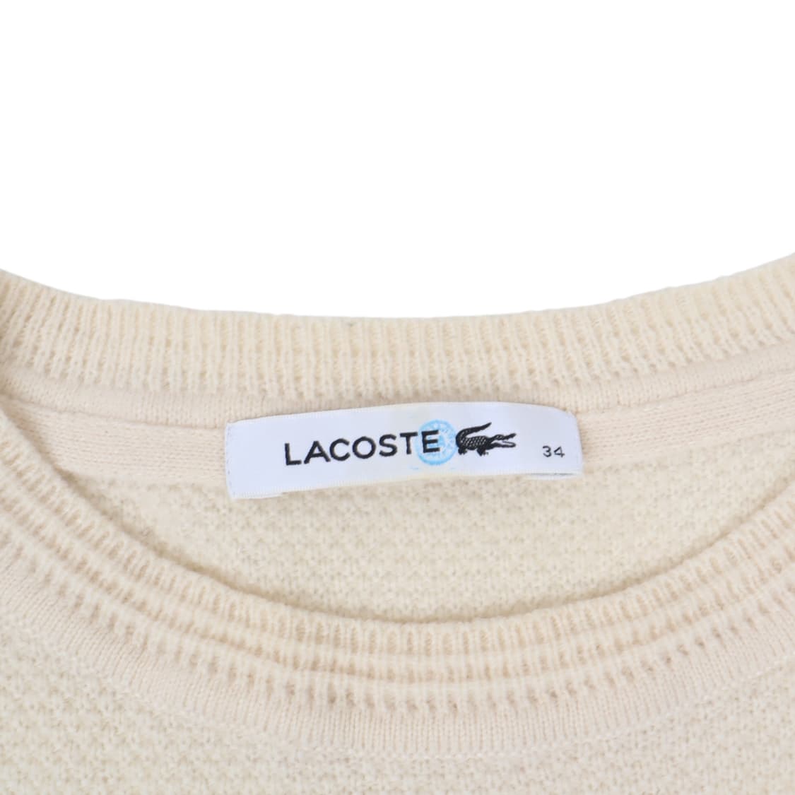 라코스테 우먼스 아이보리 울 니트 상품이미지8