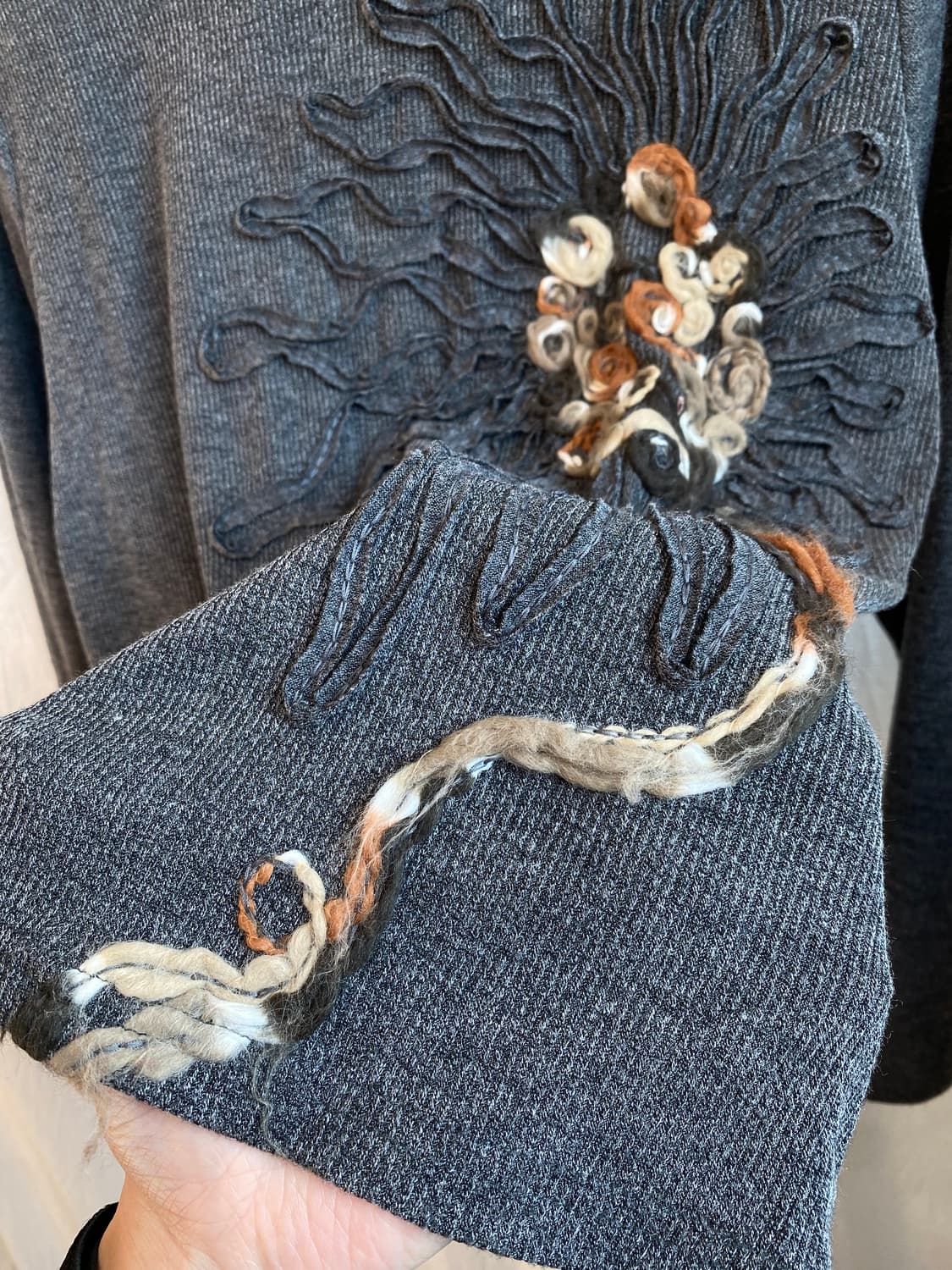 차콜 디테일 니트탑(M-L) 상품이미지5