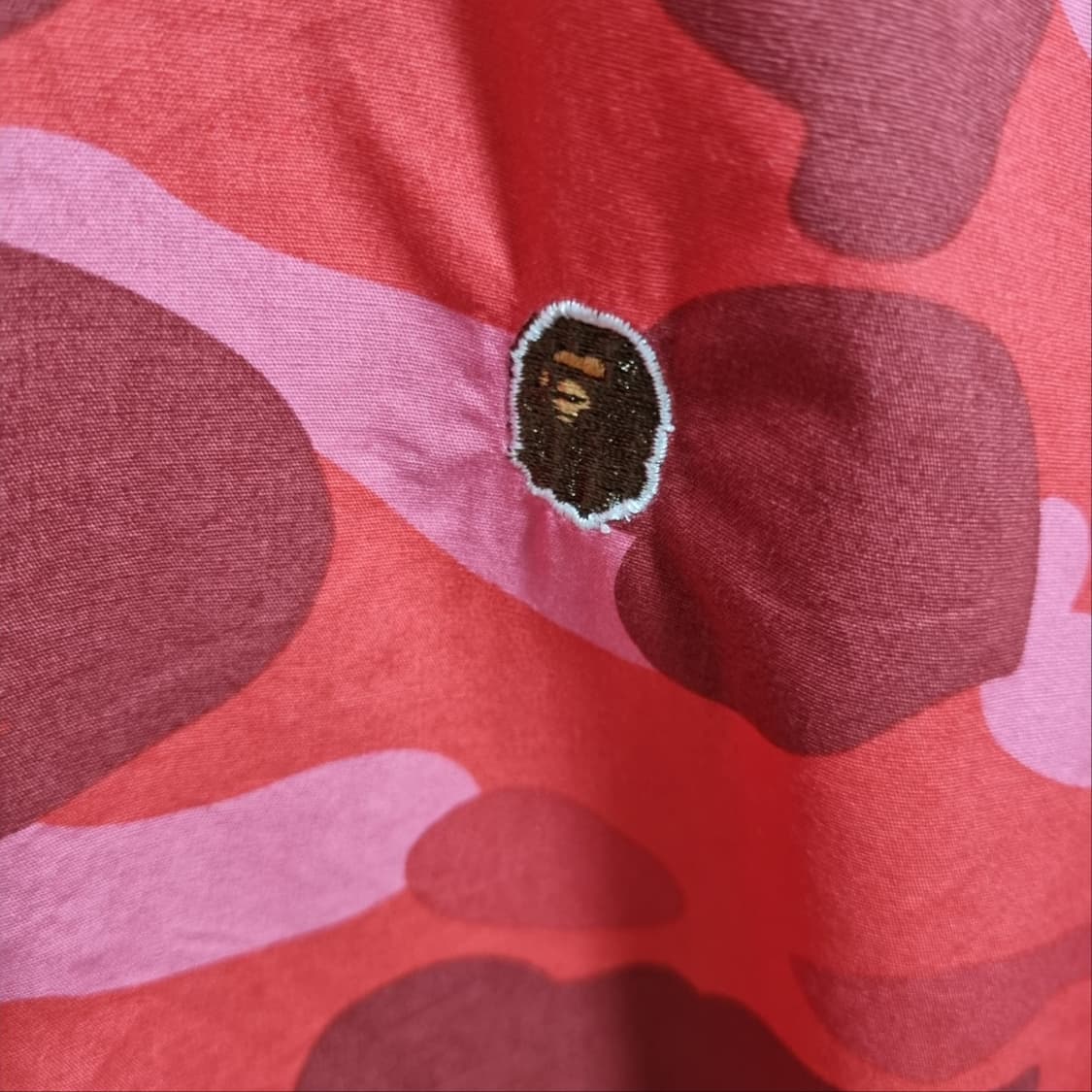 ( M ) BAPE 베이프 레드 카모 반팔 셔츠 상품이미지2