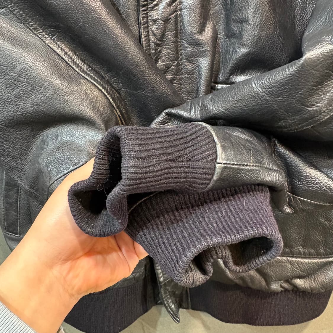 [L] VINTAGE 빈티지 A-2 가죽 자켓 상품이미지3