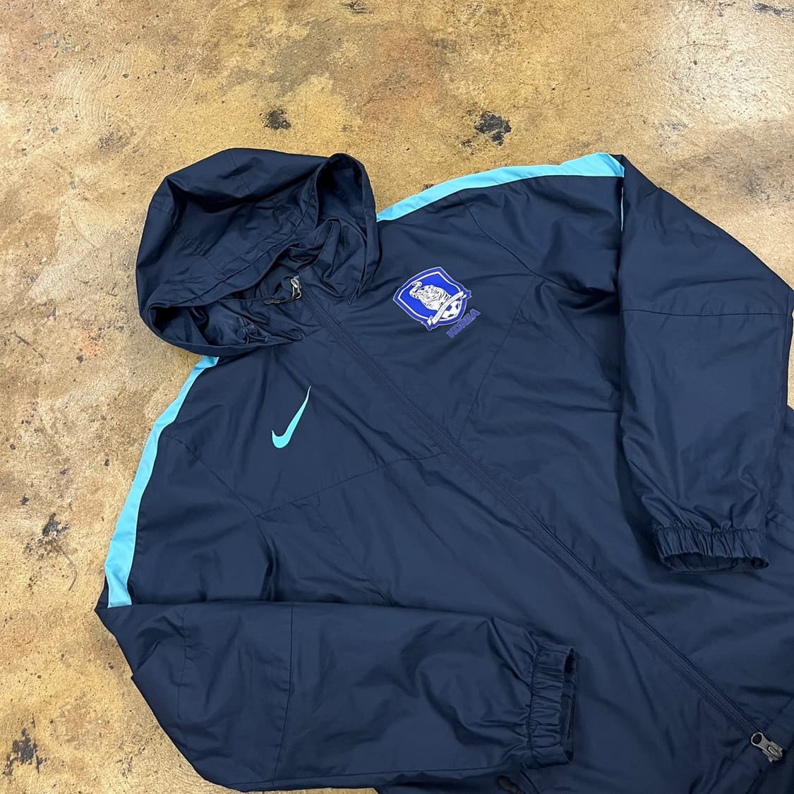 [정품/M] 나이키 대한민국 축구 대표팀 바람막이 네이비 b18 상품이미지1