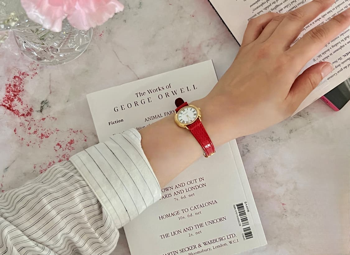 DIOR 골드 라운드 CD 버클  디올 시계 상품이미지10