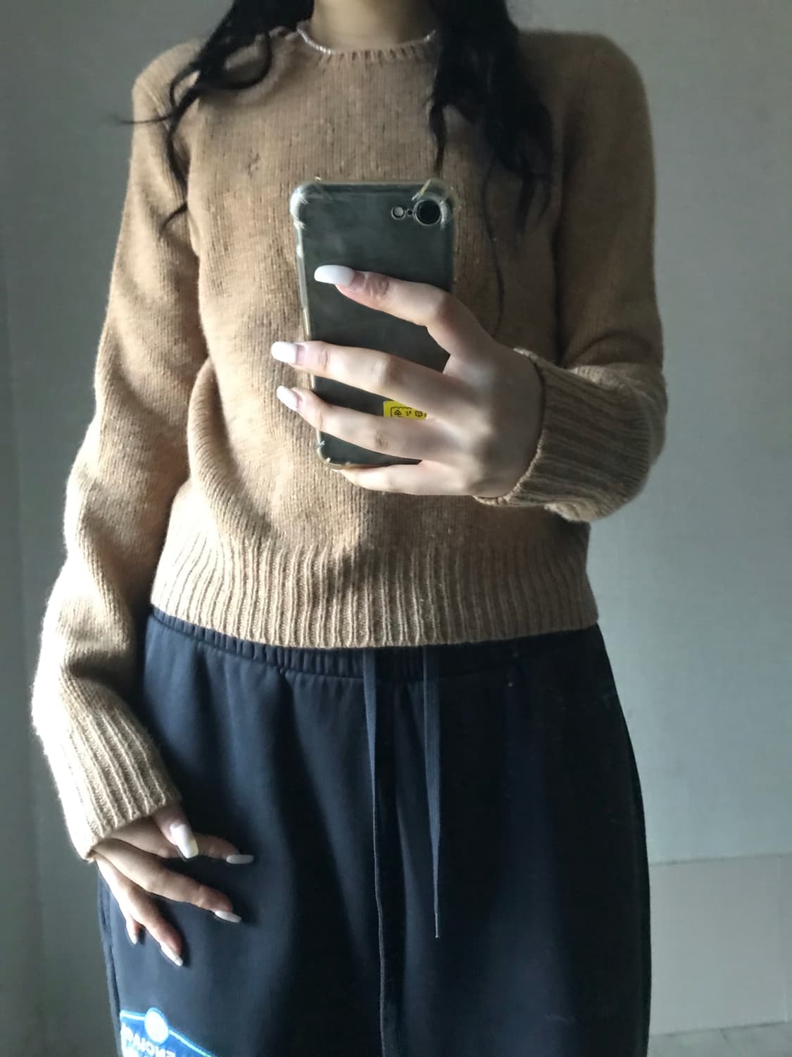 폴로 베이지 보카시 니트 상품이미지5