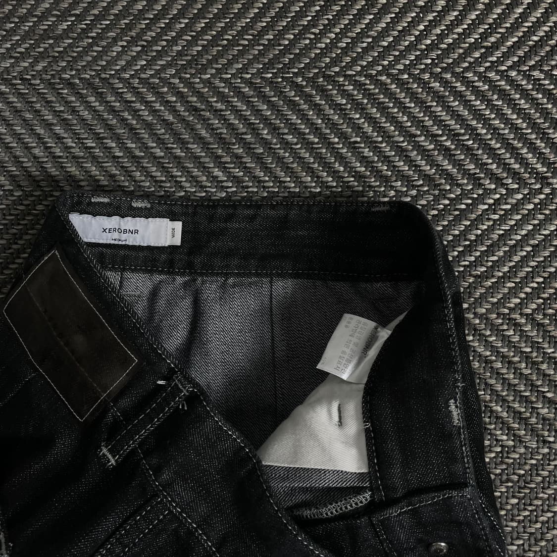 Xerobnr 블랙 투 턱 와이드 데님 팬츠 y 3673 상품이미지6
