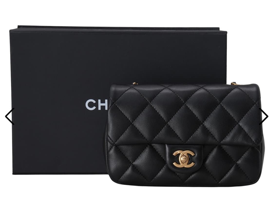 샤넬 클래식 하트참 미니 플랩백 블랭 상품이미지2