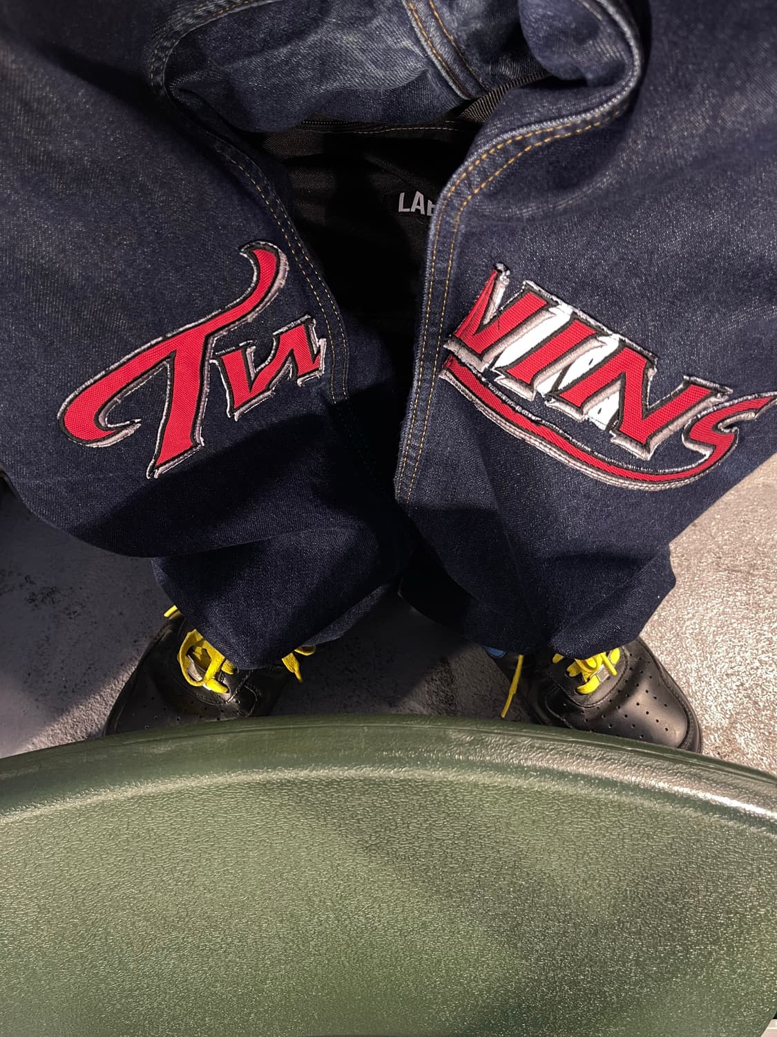 리바이스 505 엘지 트윈스 커스텀 셀비지 데님 팬츠 상품이미지10