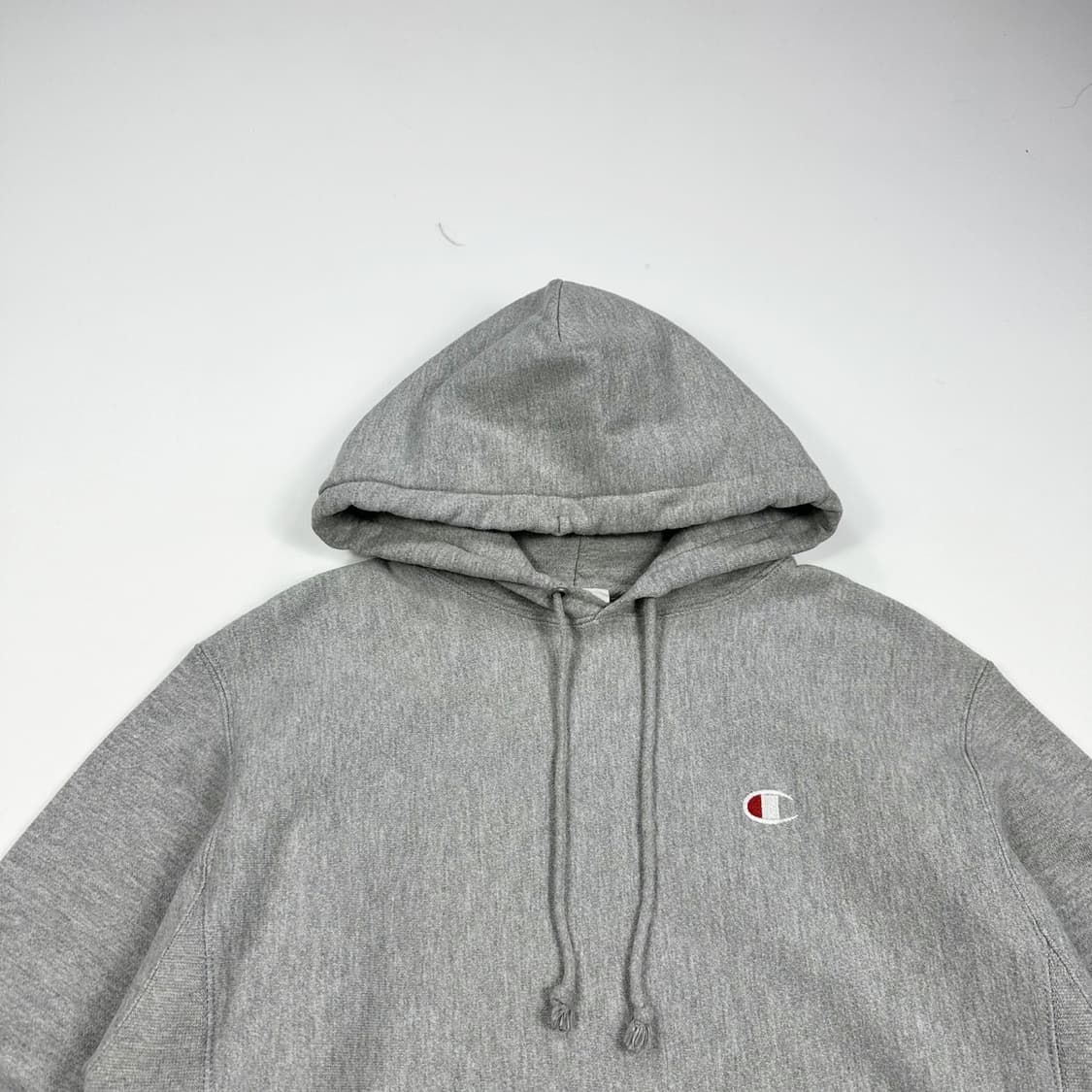챔피온 리버스위브 헤비 코튼 그레이 후드티 (M) 상품이미지1
