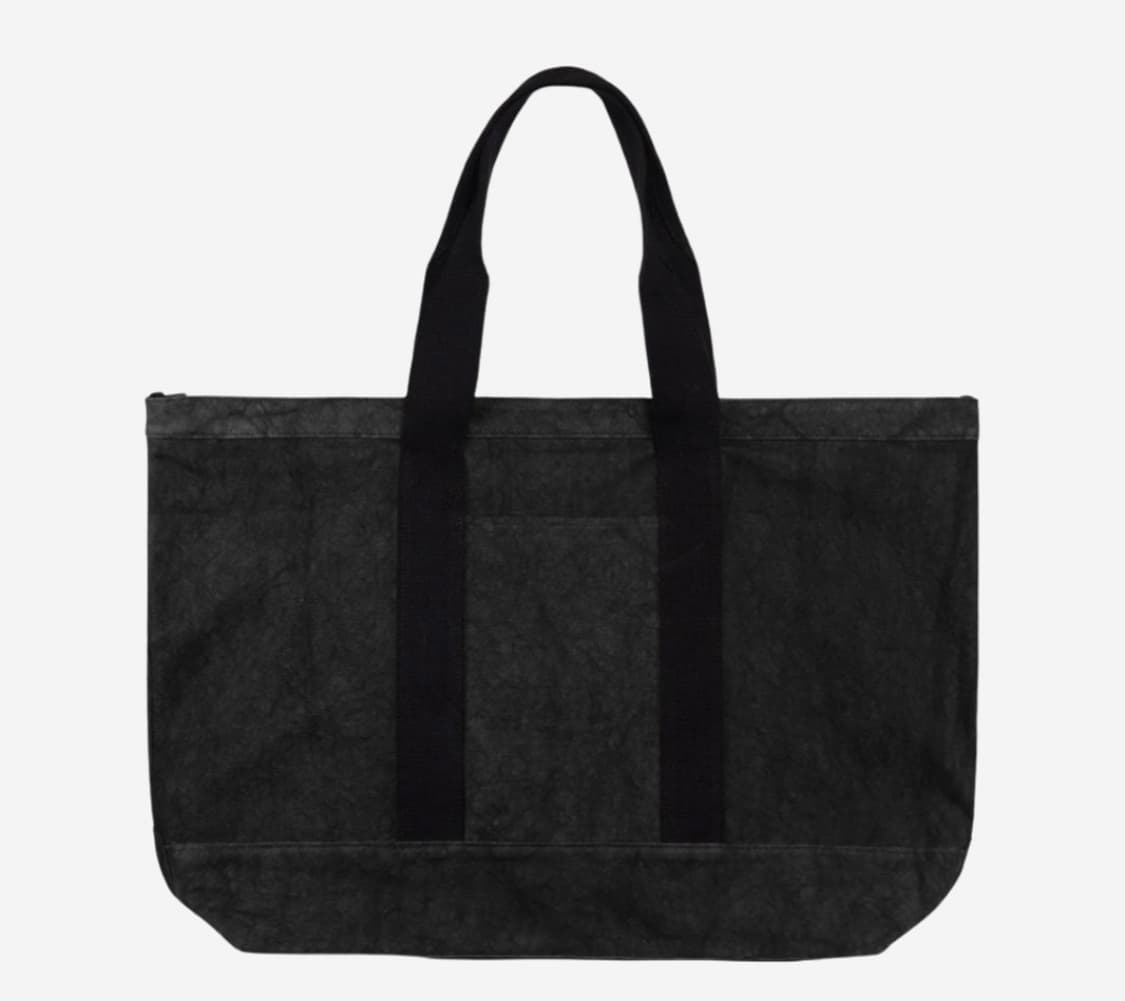 새제품) 스투시 캔버스 엑스트라 라지 토트백 숄더백 워시드 블랙 가방 상품이미지2
