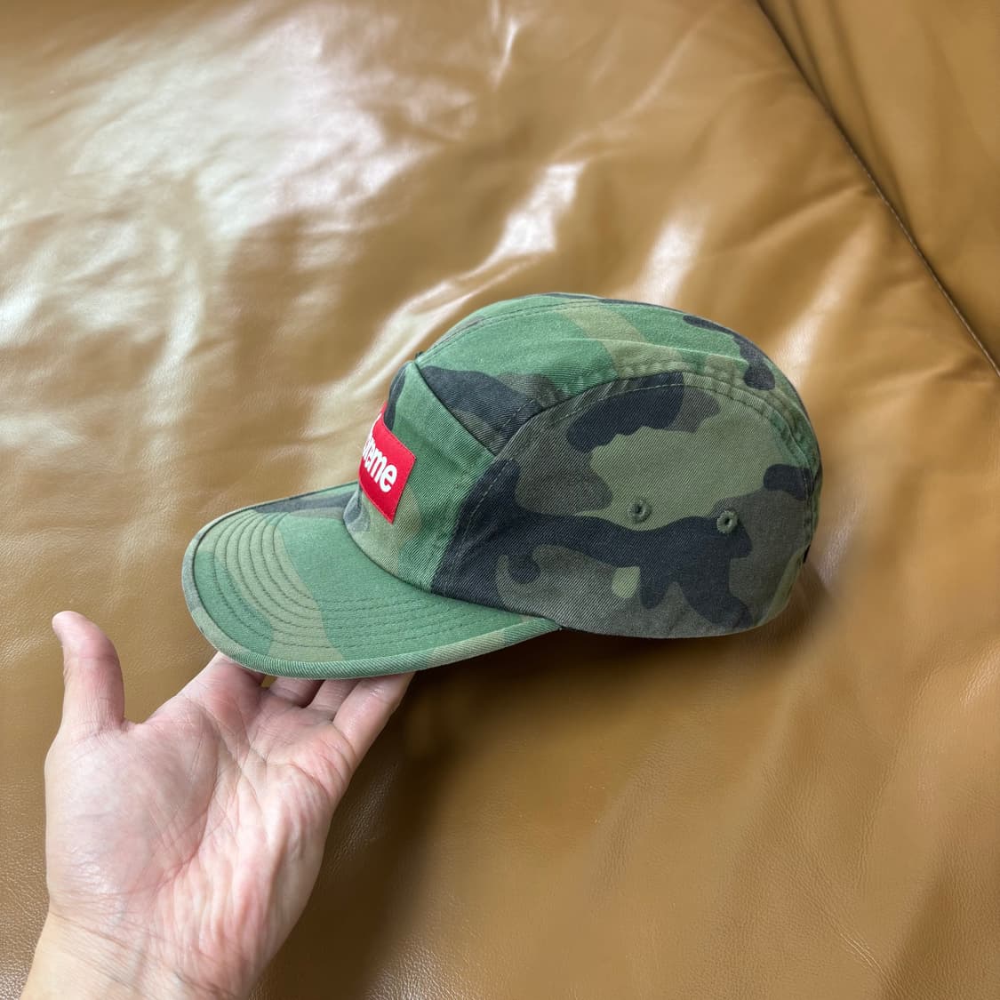 Supreme 슈프림 워시드 우드랜드 카모 캠프캡 모자 (Camo) 상품이미지4