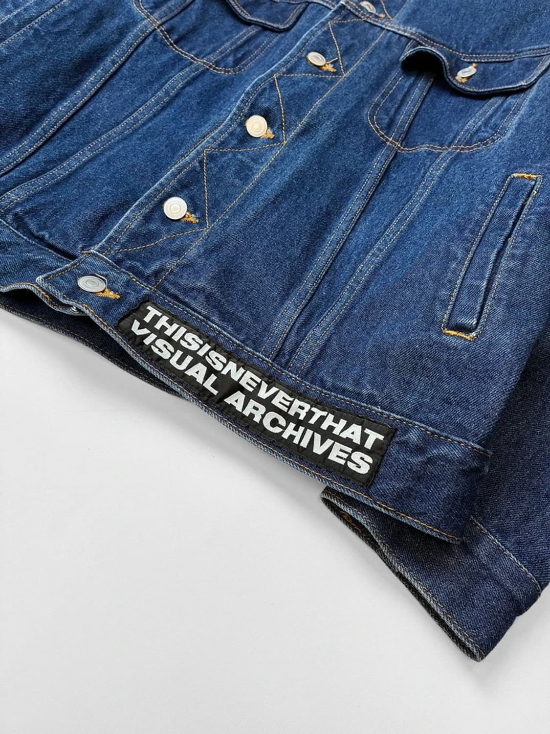 THISIS네버댓 백 프린팅 로고 데님 자켓 PN5181 상품이미지7