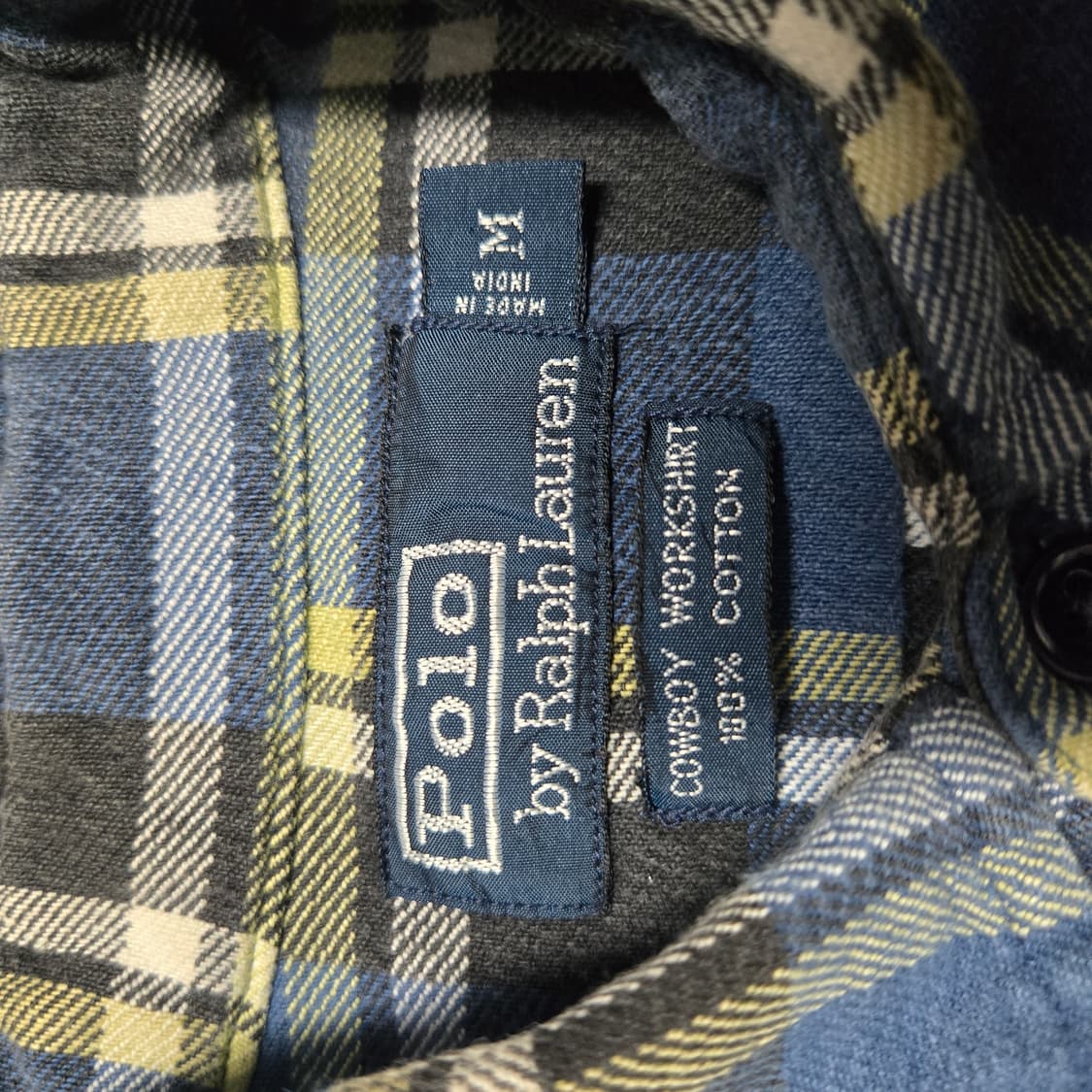 M 폴로랄프로렌 헤비웨이트 카우보이 워크셔츠 플란넬 체크 셔츠 상품이미지3