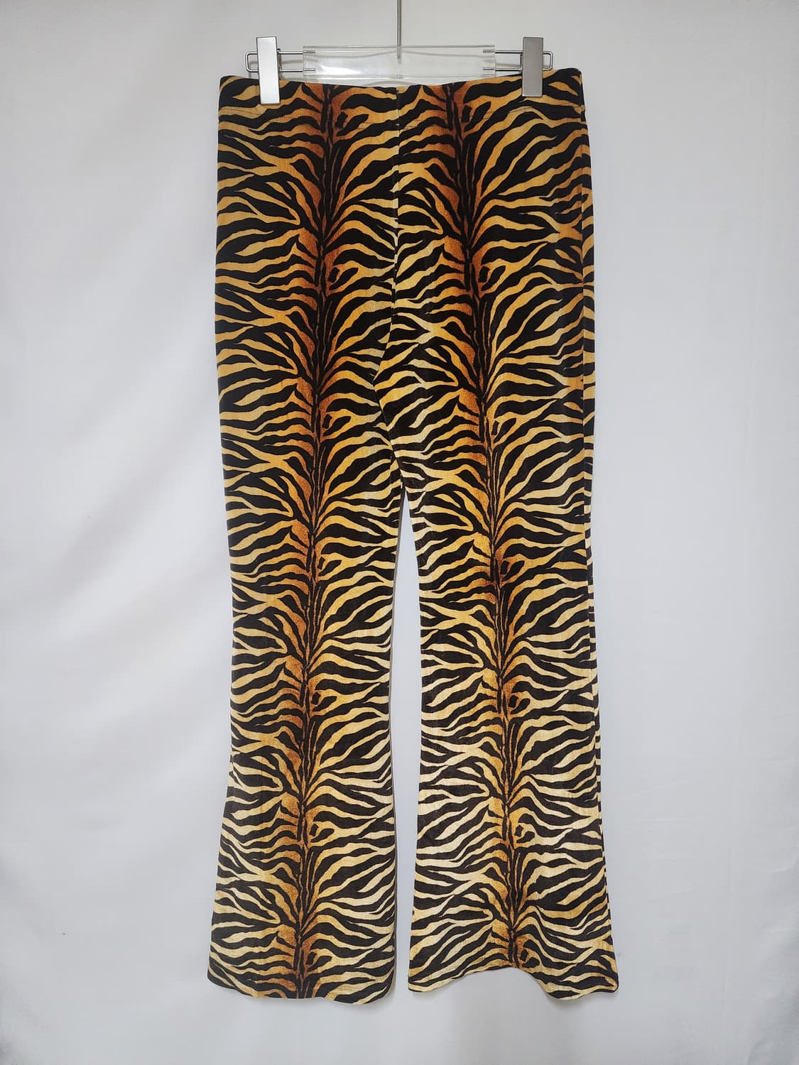 지브라 벨벳 부츠컷 밴딩팬츠 상품이미지3