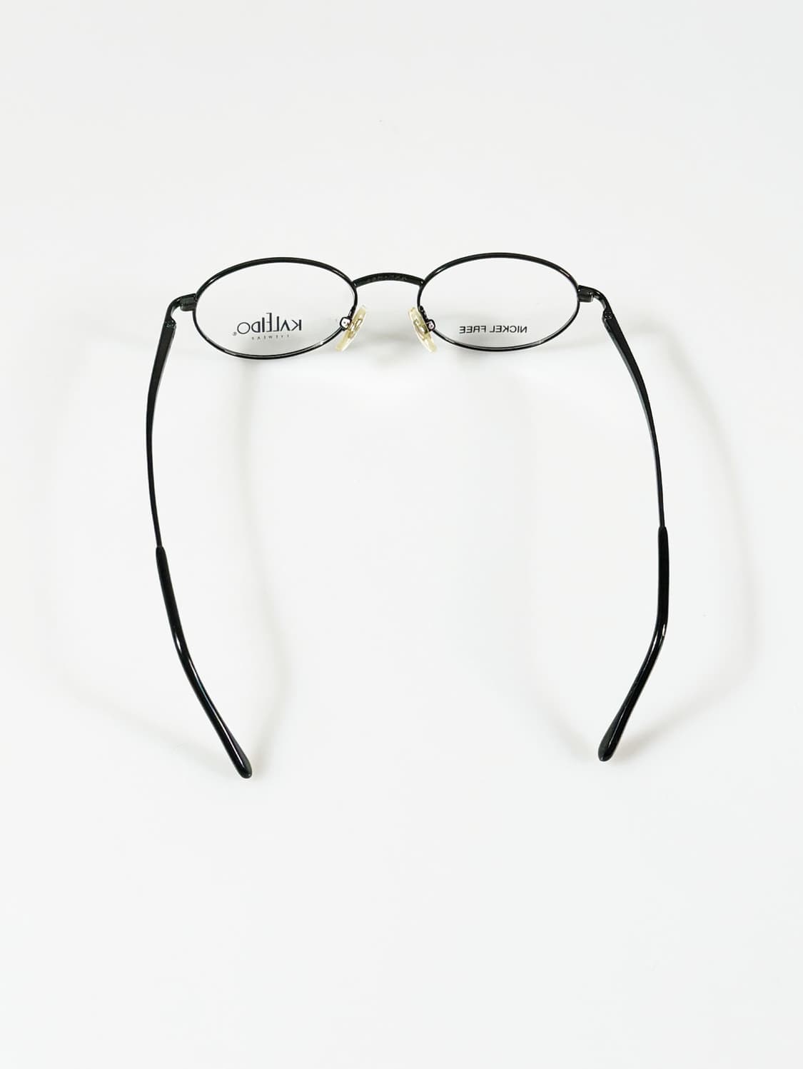 90s KALEIDO 블랙 슬림 오벌 프레임 빈티지 안경 상품이미지5