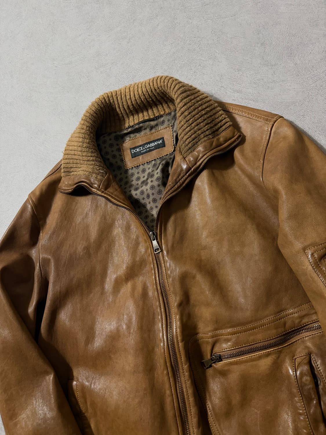 00’S 돌체앤가바나 유틸리티 램스킨 자켓 상품이미지6