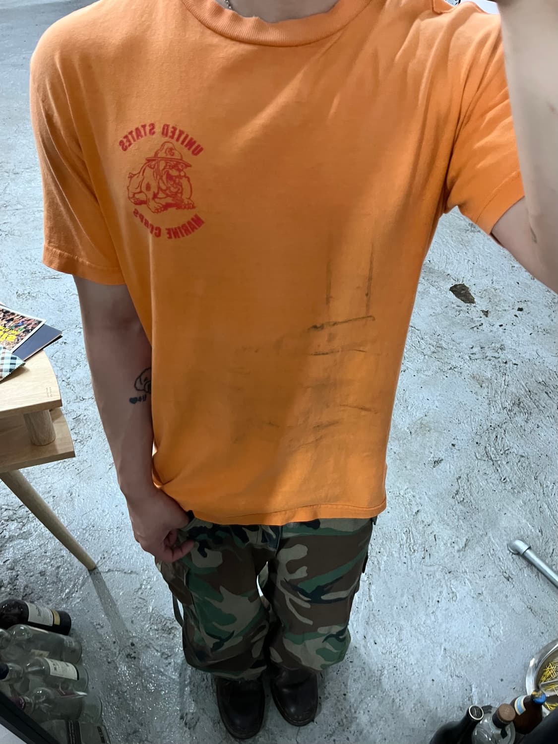90s USMC faded tee 🇺🇸 상품이미지3