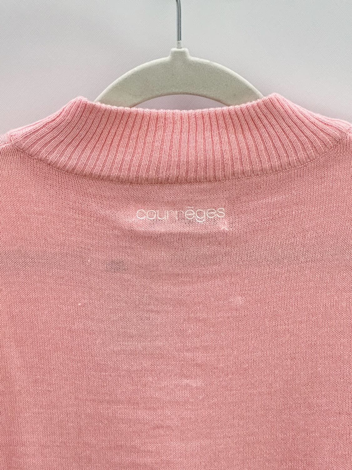 [새상품] courreges / 꾸레쥬 핑크 니트  상품이미지4