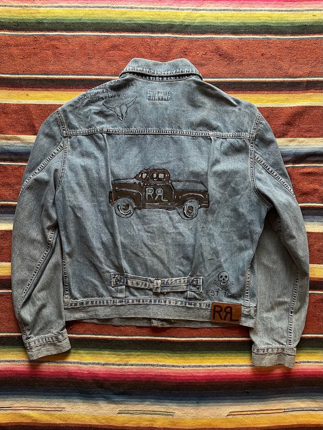 90s USA 빈티지 더블알엘 RRL 2세대 데님 자켓 상품이미지5