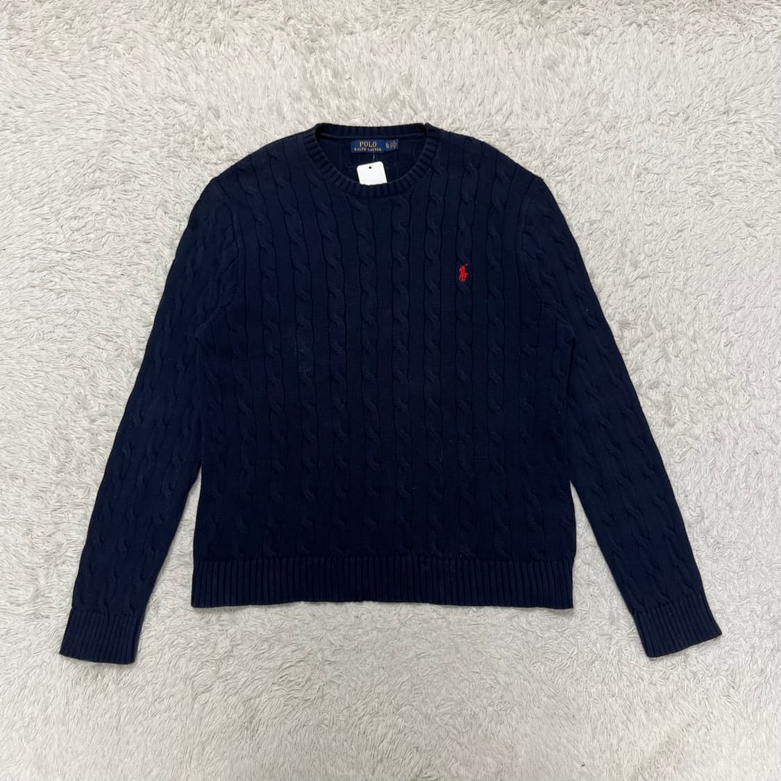Polo Ralph Lauren navy cable knit 상품이미지4