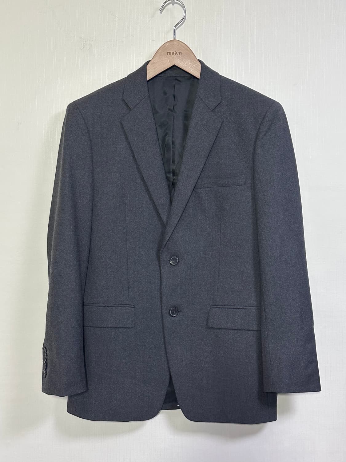 띠어리 울 블레이저 정장 자켓 38R/100/차콜그레이 상품이미지1