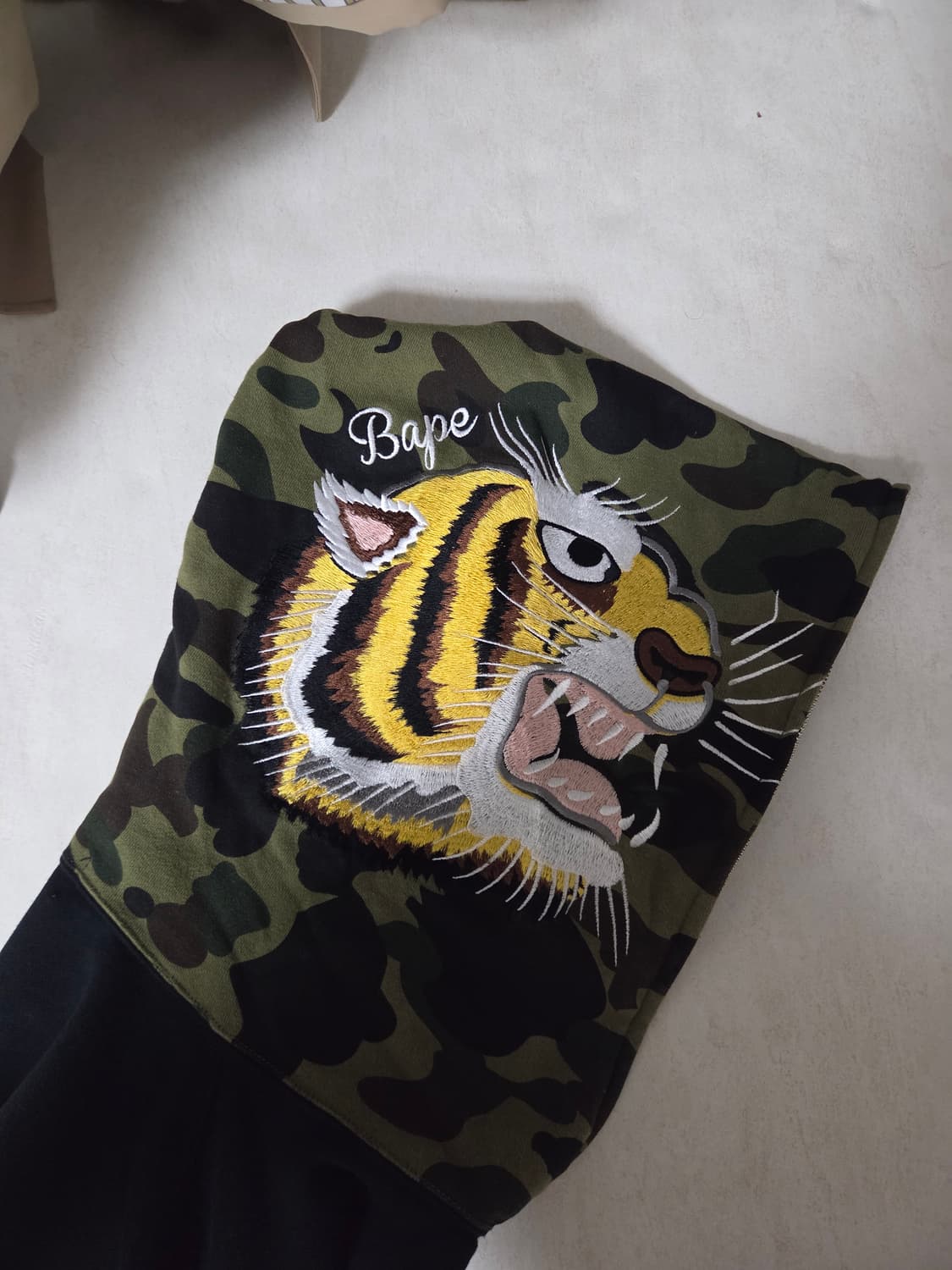 베이프 BAPE 타이거 엠보로이드 후드집업 XL 상품이미지6