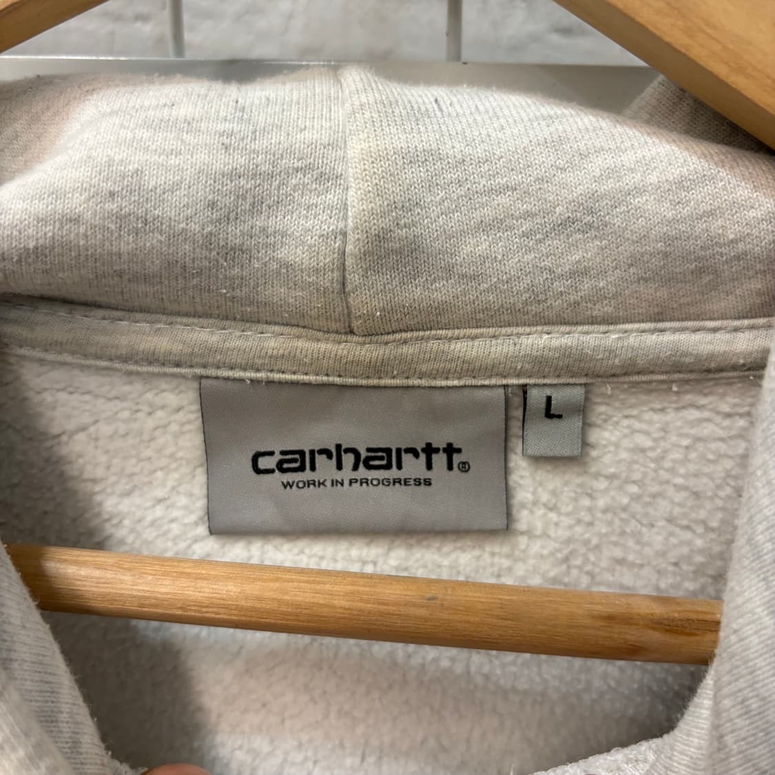 칼하트 WIP 그레이 후드티 L 상품이미지6
