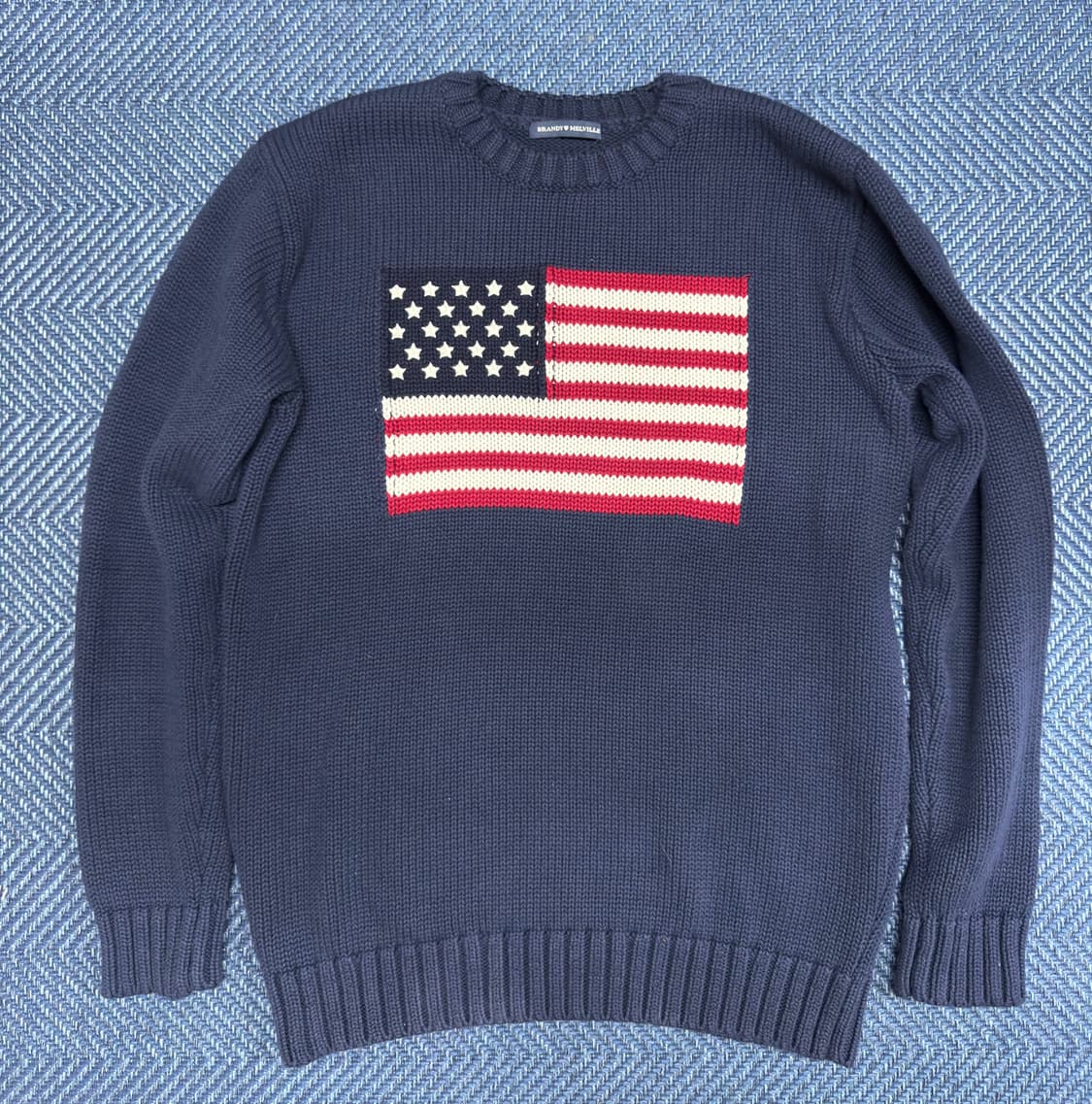 브랜드멜빌 아메리카 니트 새상품 상품이미지1