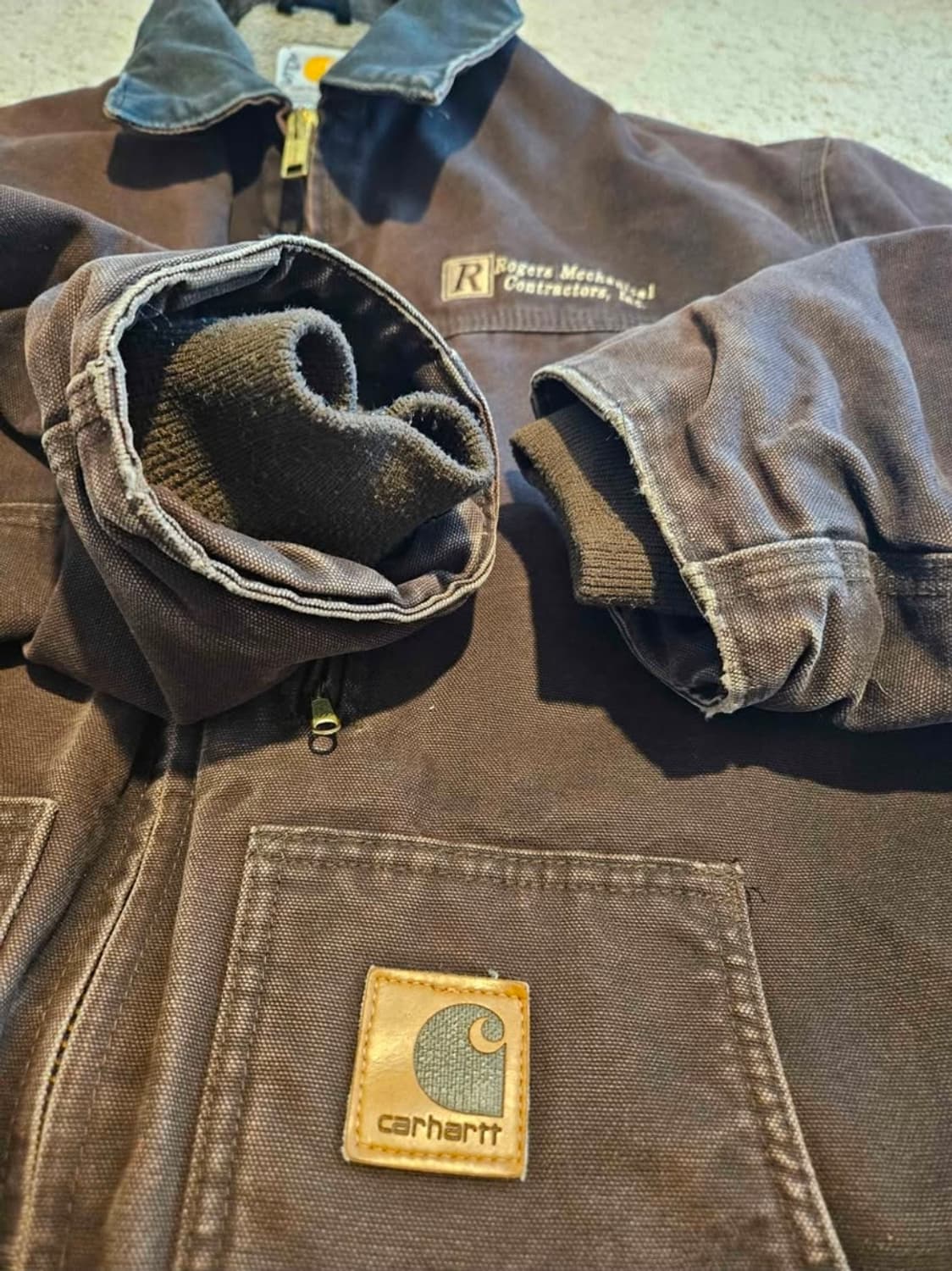 칼하트 C61 DKB dark brown 자켓 Man 2XL Tall 상품이미지2