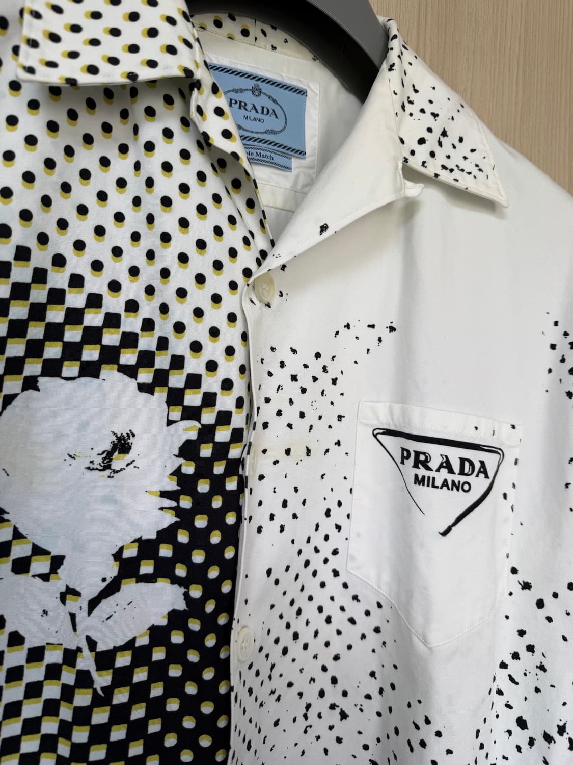 프라다 플라워 더블매치 오버셔츠 상품이미지2
