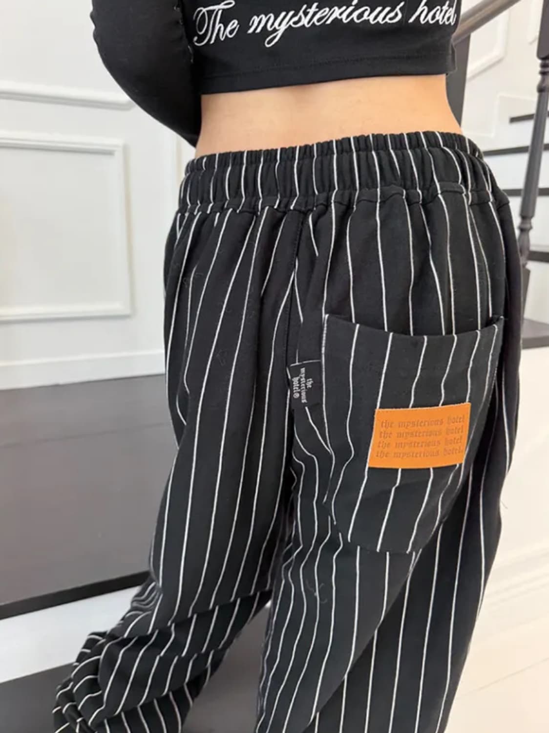 더미스테리어스호텔 스트라이프 팬츠 상품이미지5