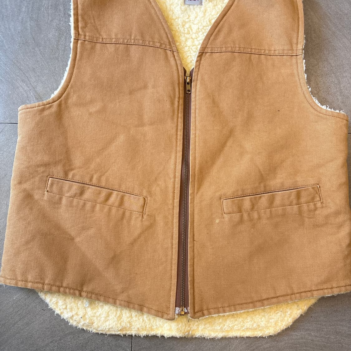 80s 80년대 생산 칼하트 덕 캔버스 조끼  상품이미지4