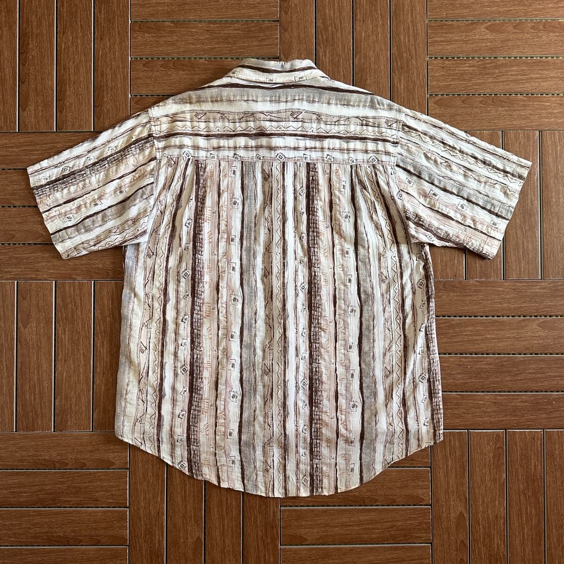 90‘s Touraine Uomo ethnic 1/2 shirts 상품이미지2