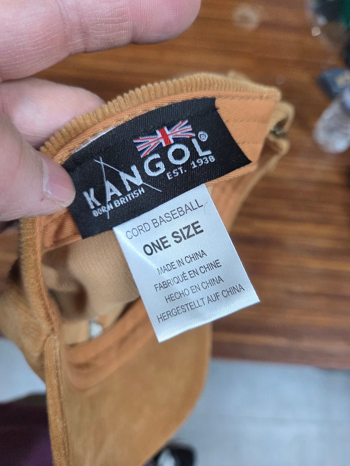 캉골 코듀로이 된장색 모자 프리  상품이미지5