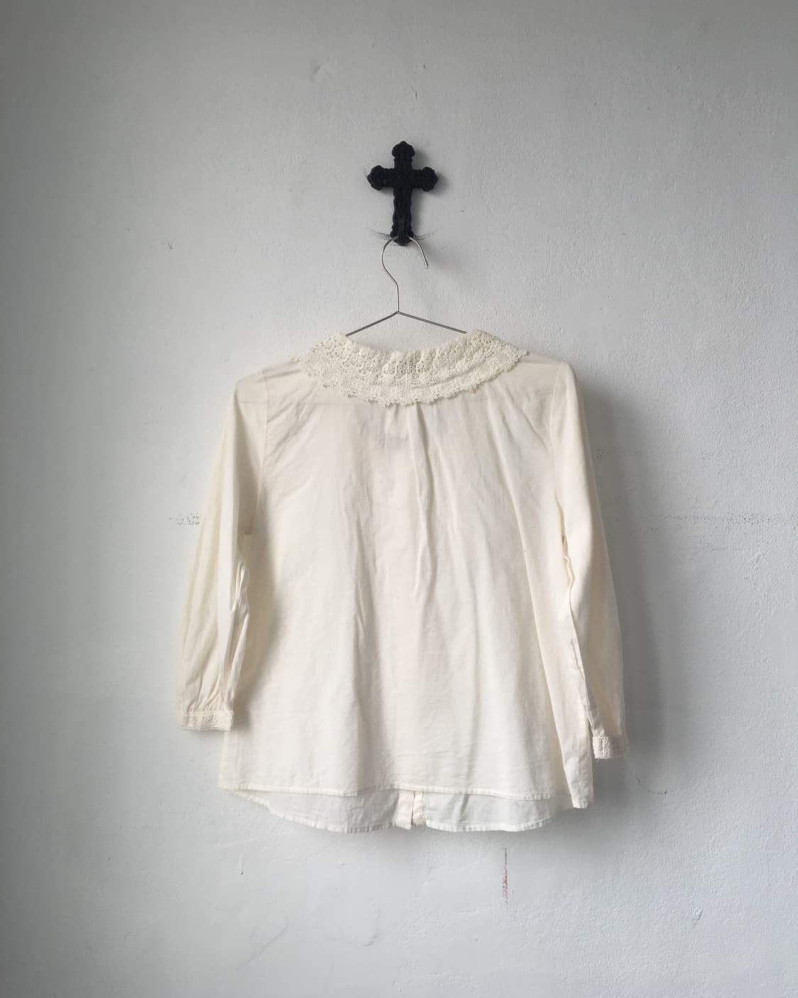 Crochet collars point blouse 상품이미지5