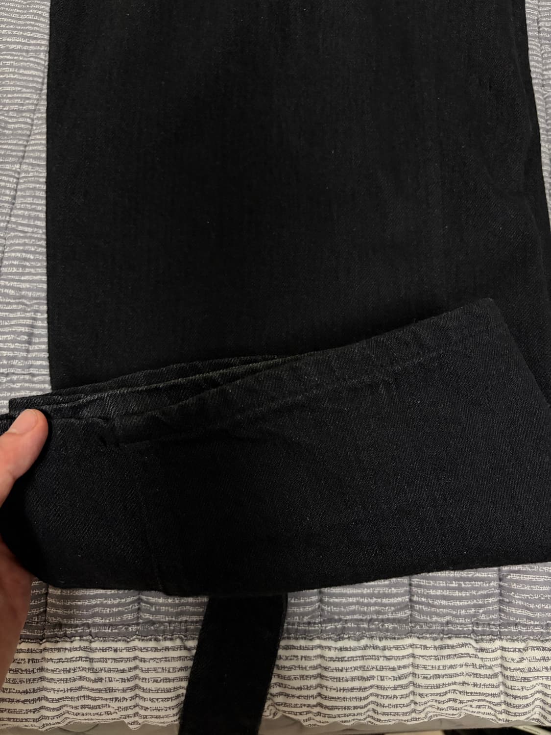 [2,1]23aw 코모리 블랙데님 자켓 팬츠 셋업 상품이미지4