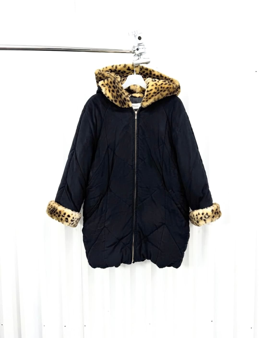 Sportmax Leopard Trim Puffer 상품이미지3