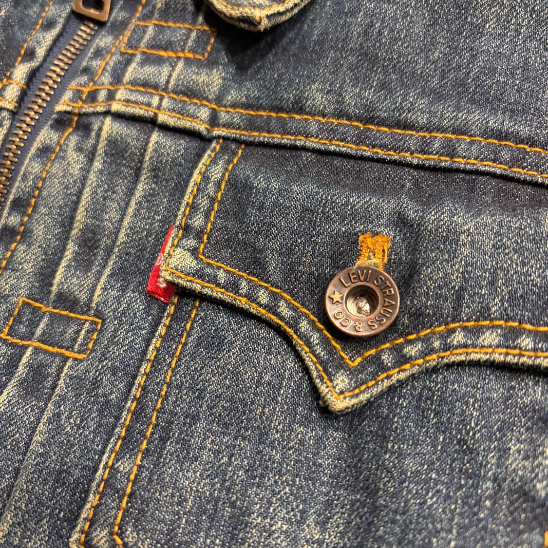 [M] 리바이스 우먼 누빔 안감 데님 자켓 청자켓 C355 상품이미지4