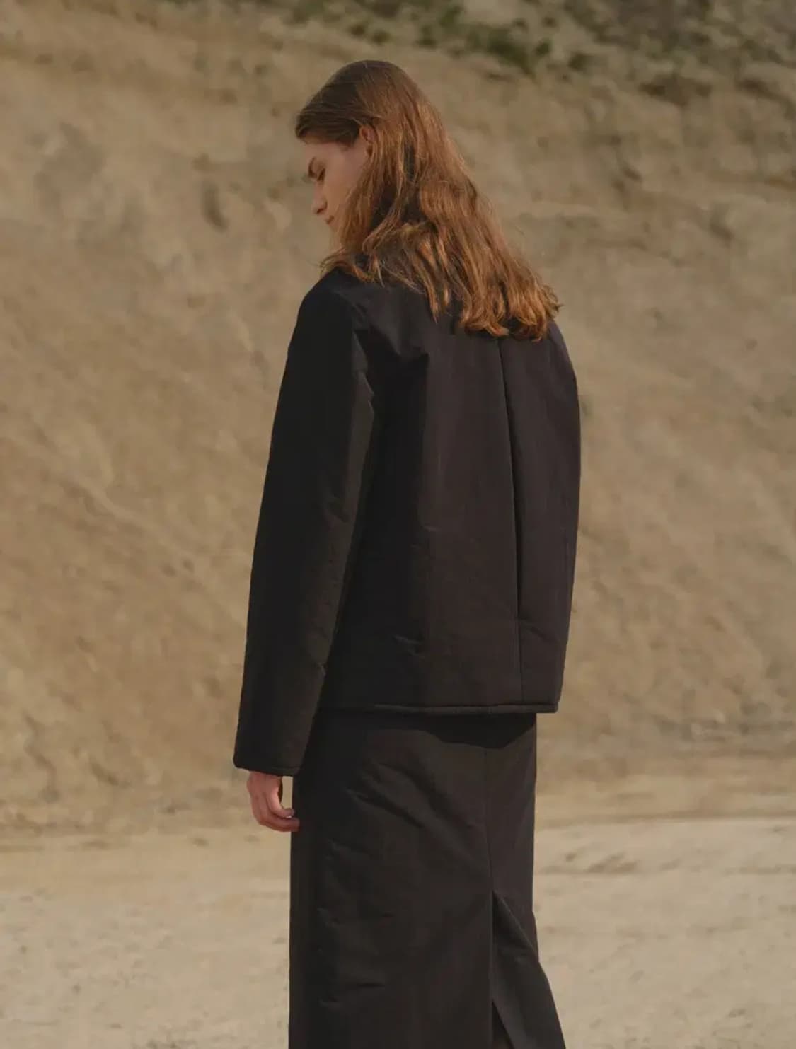 모이아 패디드셔츠 moia padded shirt (black) 상품이미지2