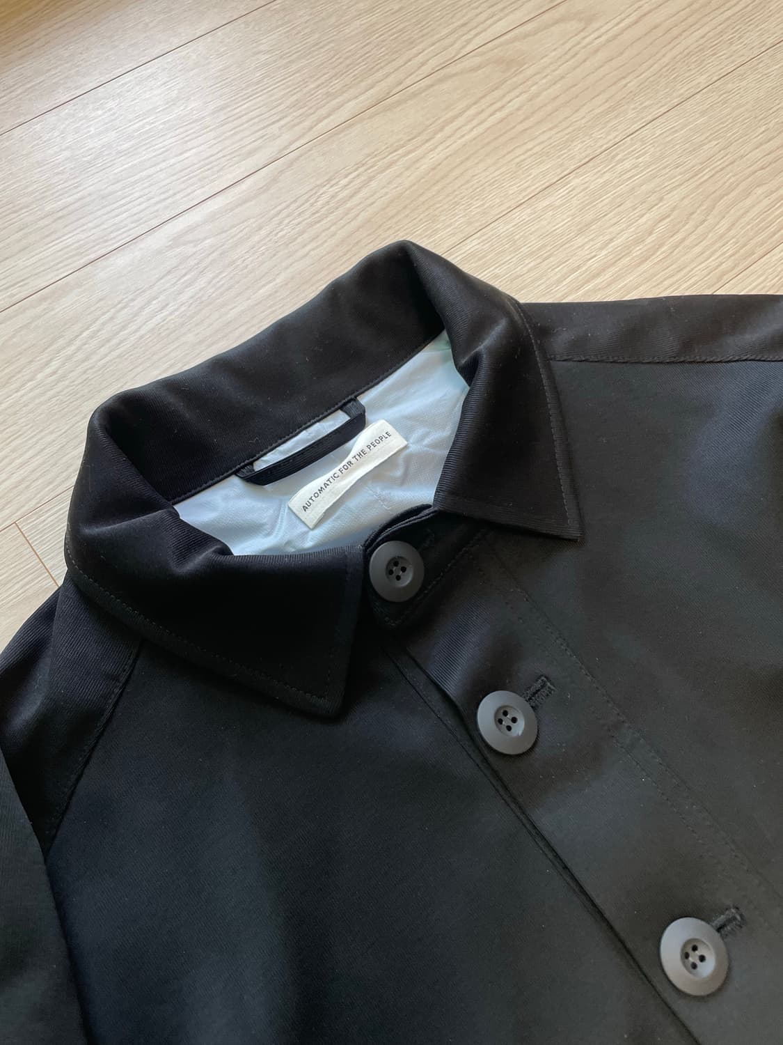 [2] 오토매틱포더피플 져지 포켓 자켓 블랙 상품이미지3