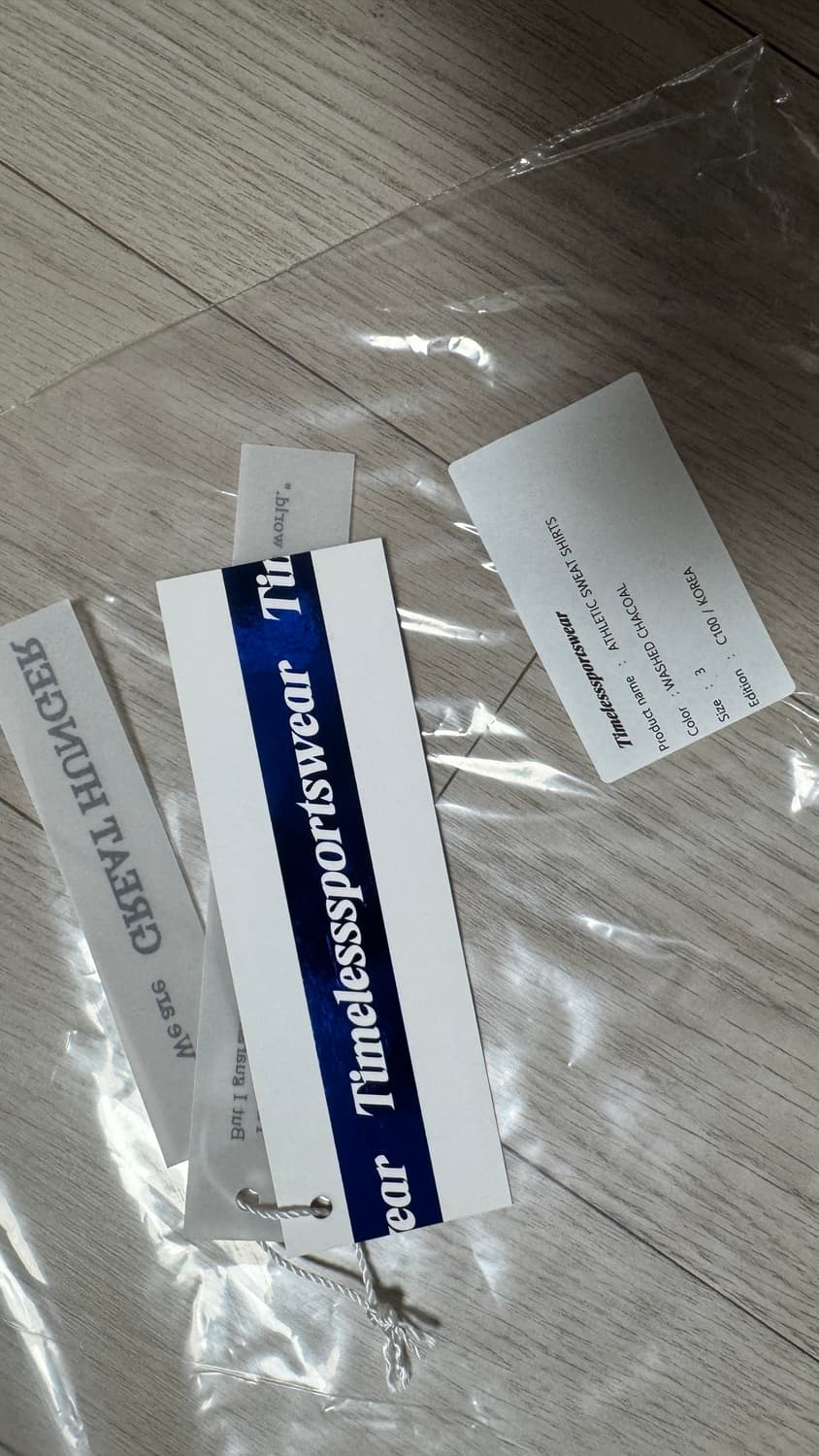 타임리스 스포츠웨어 스웻셔츠 워시드 차콜 3 상품이미지4