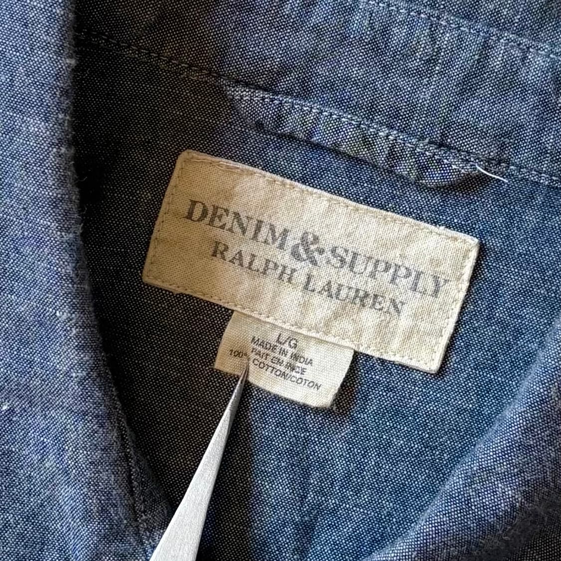 [102-105] DENIM & SUPPLY 샴브레이 데님 웨스턴 셔츠 상품이미지3