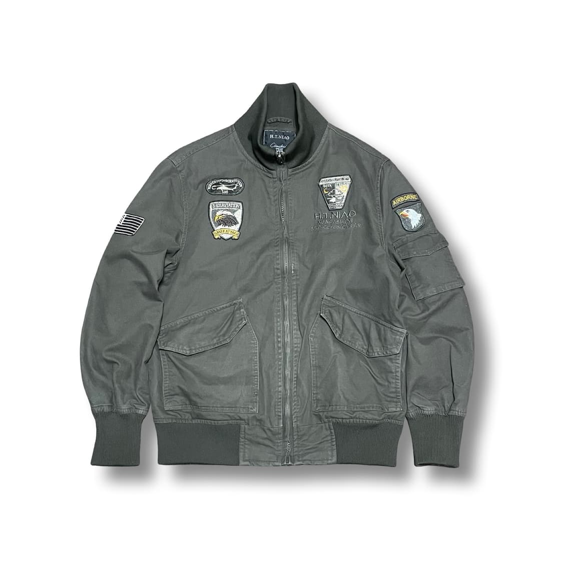 [XL] H.T.NIAO 패치 항공 자켓 상품이미지1