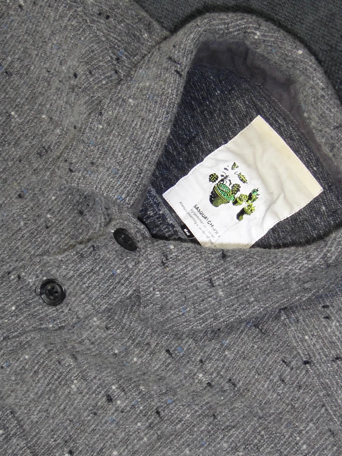 2003 aw 사스콰치패브릭스 울 셔츠 상품이미지3