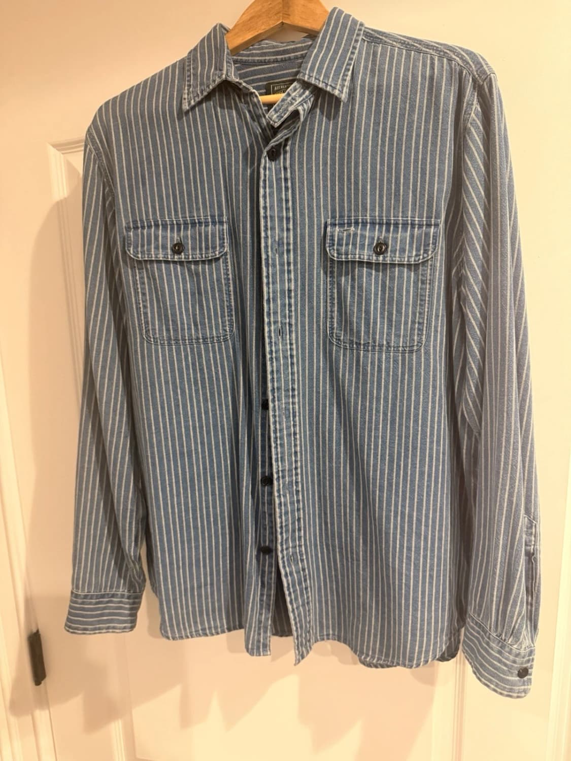 L 폴로 랄프로렌 인디고 스트라이프 워크셔츠 상품이미지1