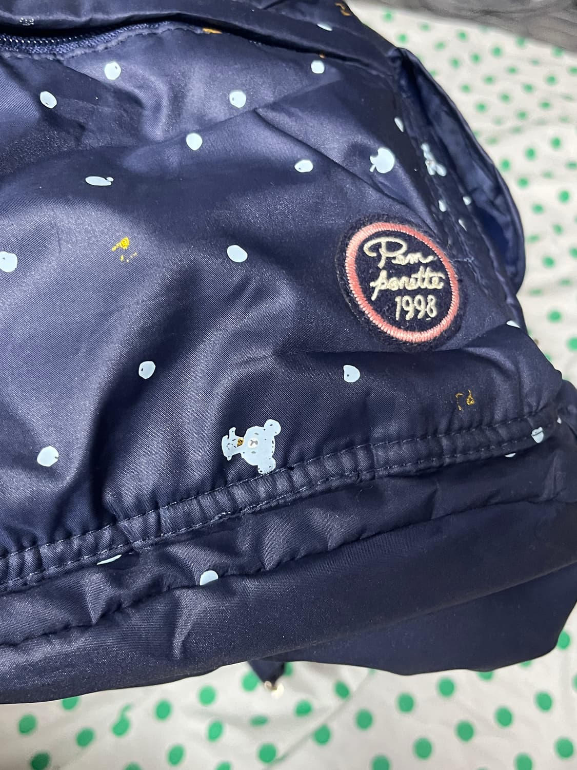 폼포넷 패딩재질 네이비 백팩 🌀 상품이미지9