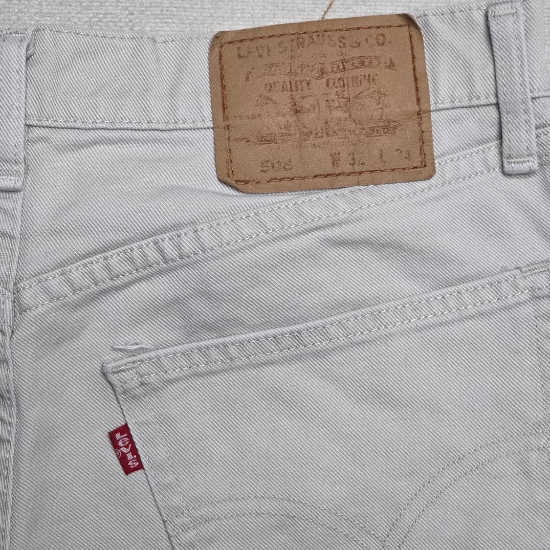 Levis 리바이스 502 화이트 코튼 팬츠 상품이미지4