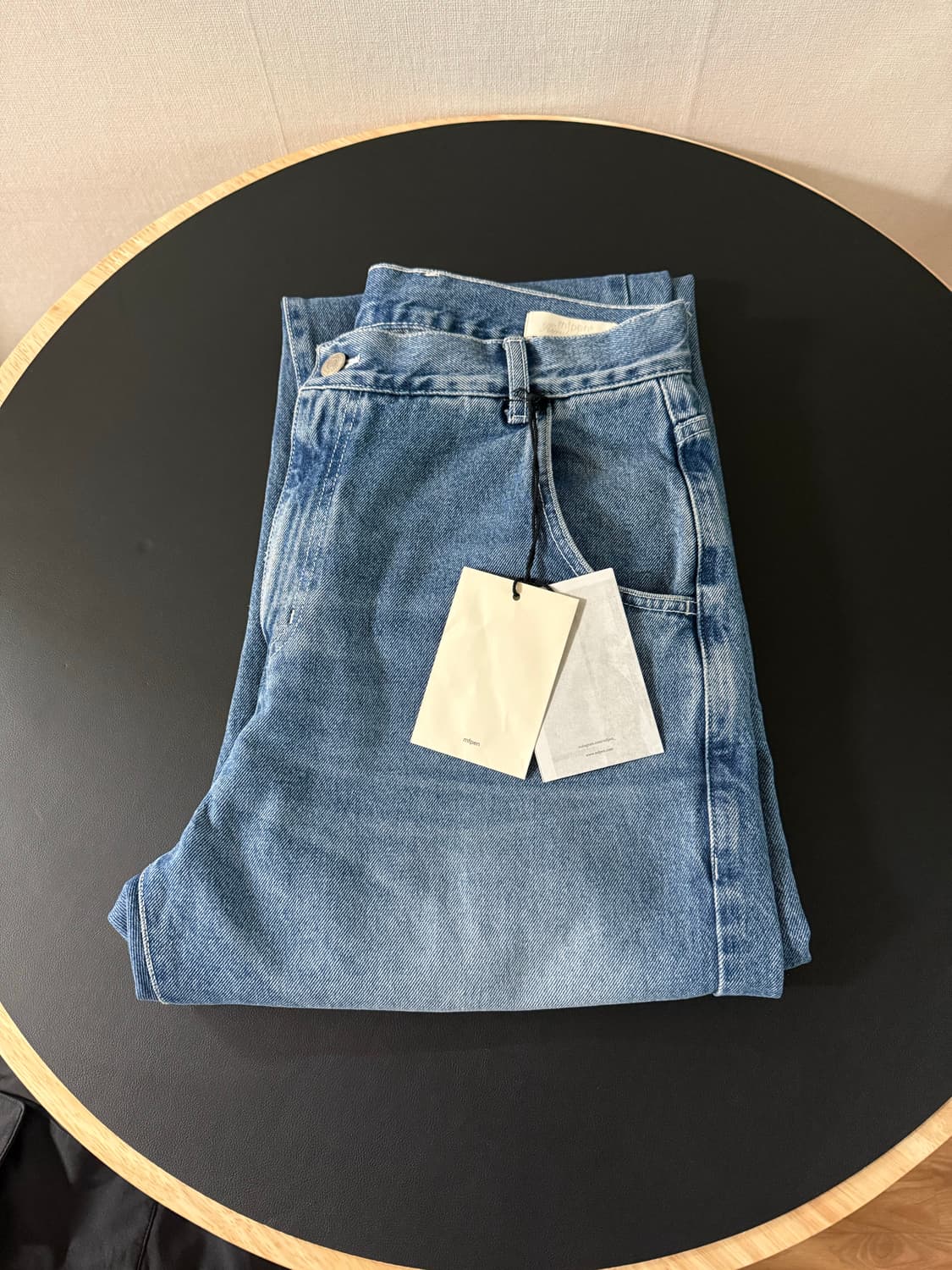 mfpen 레귤러진 워시드블루 M사이즈 상품이미지2