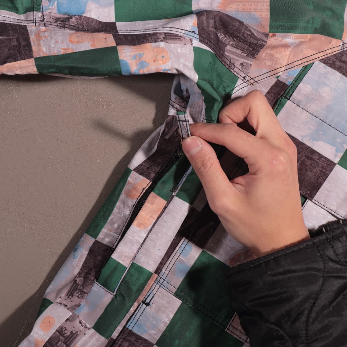 후부 체커보드 스키점퍼 상품이미지5